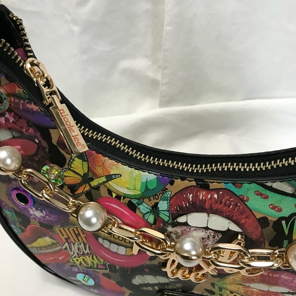 Nicole Lee All Emotion Love Me Hate Me Hobo Shoulder Bag | eBay Nicole Lee All Emotion Love Me Hate Me Hobo Shoulder Bag